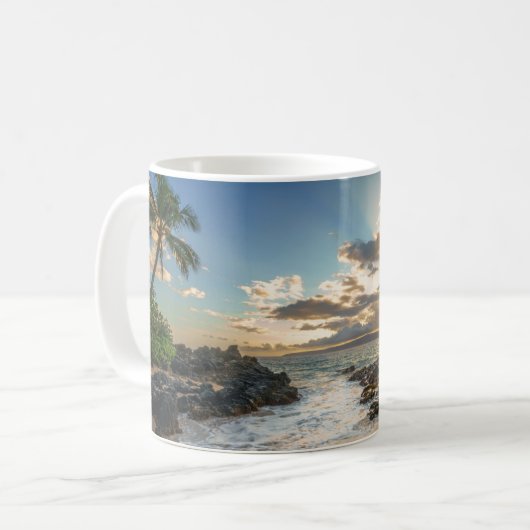 Makenaのビーチ| Makenaの入江 コーヒーマグカップ (正面左)