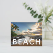 Makena Beach Cove Sunset ポストカード (スタンド正面)