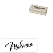 Makenna名前の装飾的なスクリプトフォント ラバースタンプ (押印)