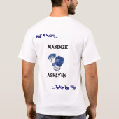 MakenzieのHLHS戦いの青 Tシャツ (裏面)