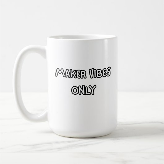 maker vibes only コーヒーマグカップ (左)