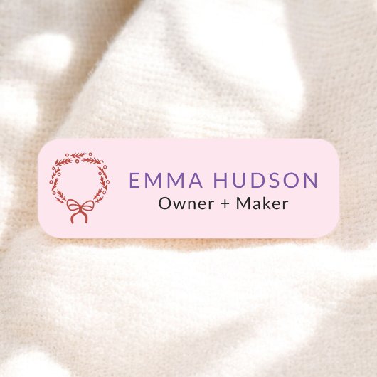 Makersのお洒落クリスマスリース 名札