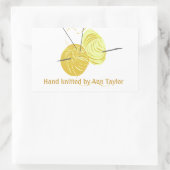 #makersmovement手作り編み物 長方形シール (バッグ)