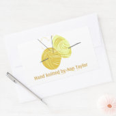 #makersmovement手作り編み物 長方形シール (封筒)