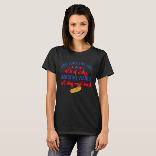 Makes Me Want a Hot Dog Real Bad Tシャツ (正面フル)