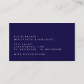 Makeup and Hair Stylist Beauty Business Card 名刺 (裏面)