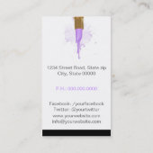 Makeup Artist 名刺 (裏面)