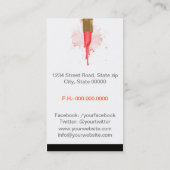 Makeup Artist 名刺 (裏面)