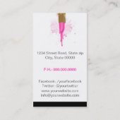 Makeup Artist 名刺 (裏面)