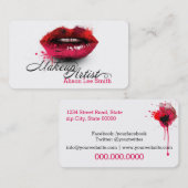 Makeup Artist 名刺 (正面/裏面)