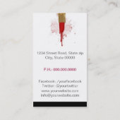 Makeup Artist 名刺 (裏面)