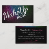 Makeup Artist brushes 名刺 (正面/裏面)