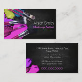 Makeup Artist brushes / Cosmetic Brushes 名刺 (正面/裏面)