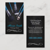 Makeup Artist brushes / Cosmetic Brushes 名刺 (正面/裏面)
