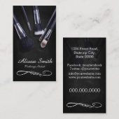 Makeup Artist brushes / Cosmetic Brushes 名刺 (正面/裏面)