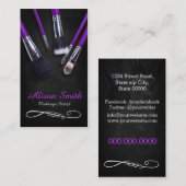Makeup Artist brushes / Cosmetic Brushes 名刺 (正面/裏面)
