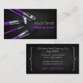 Makeup Artist brushes / Cosmetic Brushes 名刺 (正面/裏面)