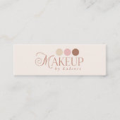 Makeup Artist Business Branded Raffle Ticket スキニー名刺 (正面)