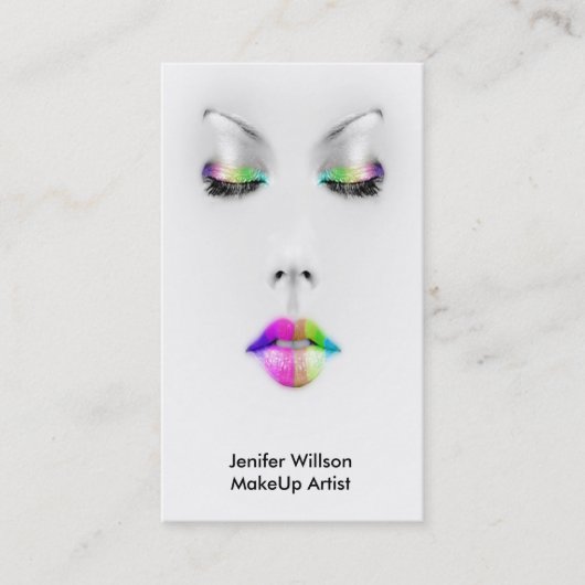 Makeup Artist Business Card 名刺 (正面)