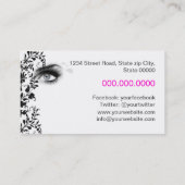 MakeUp artist business card 名刺 (裏面)