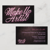 Makeup artist business card 名刺 (正面/裏面)