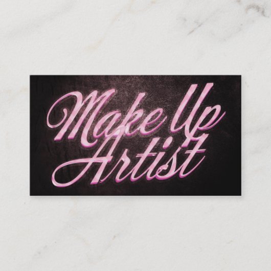 Makeup artist business card 名刺 (正面)