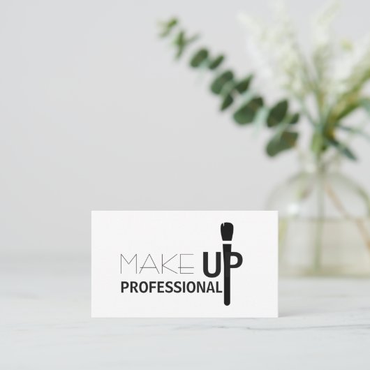  MAKEUP ARTIST BUSINESS CARD 名刺 (スタンド正面)