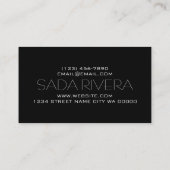  MAKEUP ARTIST BUSINESS CARD 名刺 (裏面)