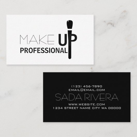  MAKEUP ARTIST BUSINESS CARD 名刺 (正面/裏面)