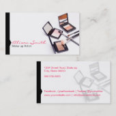 Makeup artist business card 名刺 (正面/裏面)