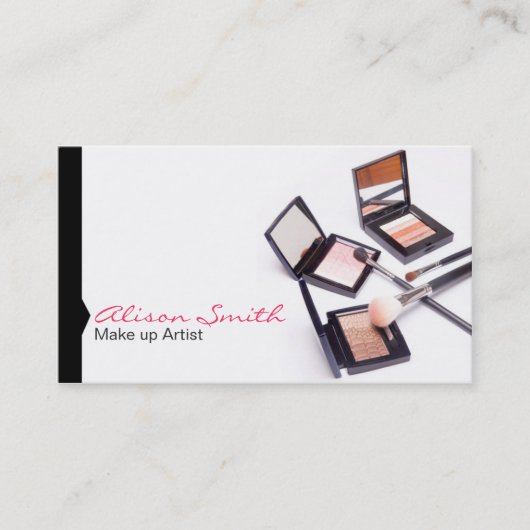 Makeup artist business card 名刺 (正面)