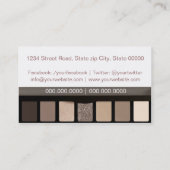Makeup Artist business card 名刺 (裏面)