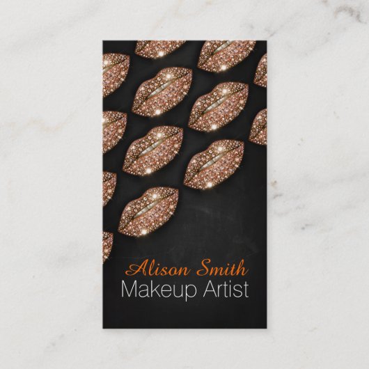 Makeup Artist / Copper Diamonds Sparkle Lips 名刺 (正面)