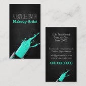 Makeup Artist / Cyan Lipstick 名刺 (正面/裏面)