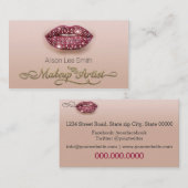 Makeup Artist / Diamonds Sparkle Lips 名刺 (正面/裏面)