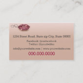 Makeup Artist / Diamonds Sparkle Lips 名刺 (裏面)