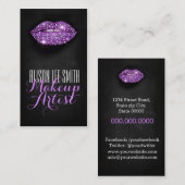 Makeup Artist / Diamonds Sparkle Lips 名刺 (正面/裏面)