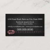 Makeup Artist / Diamonds Sparkle Lips 名刺 (裏面)