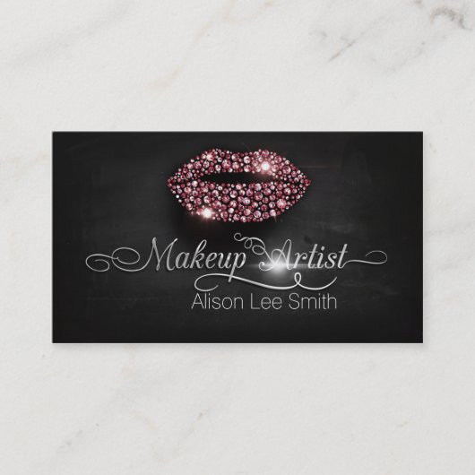 Makeup Artist / Diamonds Sparkle Lips 名刺 (正面)