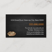 Makeup Artist / Diamonds Sparkle Lips 名刺 (裏面)