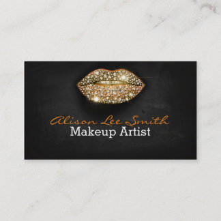 Makeup Artist / Diamonds Sparkle Lips 名刺