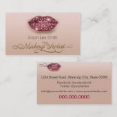 Makeup Artist / Diamonds Sparkle Lips 名刺 (正面/裏面)