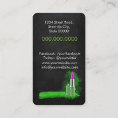 Makeup Artist/Diamonds Sparkle Lipstick 名刺 (裏面)