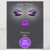 Makeup Artist Discount Offer チラシ (正面)