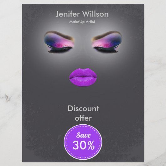 Makeup Artist Discount Offer チラシ (正面)