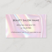 Makeup Artist Elegant Iridescent Pearlescent Pink 名刺 (裏面)