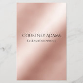 Makeup Artist Eyelash Extensions チラシ (裏面)