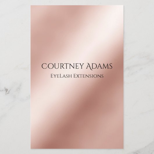 Makeup Artist Eyelash Extensions チラシ (裏面)