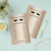 Makeup Artist Eyelash Extensions beidseitig チラシ (正面&裏面)