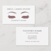Makeup  Artist Eyelash Eyebrows Extensions 名刺 (正面/裏面)